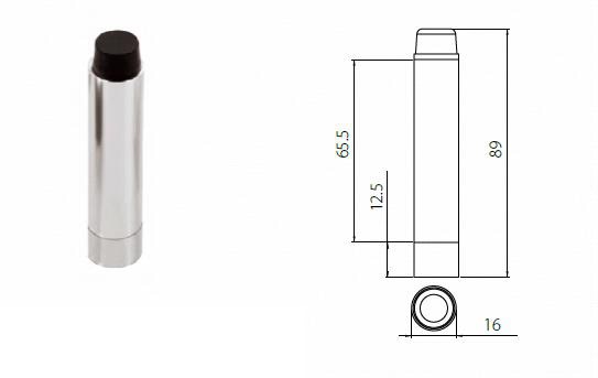 DSS09 Satin wall mount door stop with stylish design - Door Stop - 1 DSS09 Satin wall mount door stop-X