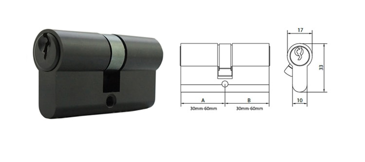 Double sided high security euro cylinder,custom spec - Euro Cylinder - 1 Double sided high security euro cylinder factory