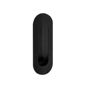 FHS04-BK oval stainless steel flush pull black finish FHS04-BK oval stainless steel flush pull black finish