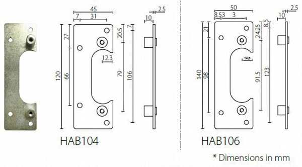 HAB10 series 180 degree concealed hinge with small size - Door Hinge - 2 HAB10 series 180 degree concealed hinge with small size-mounting plate