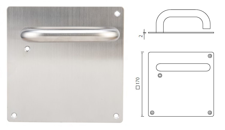 SP14 commercial door handle sets for hospitals, fire rated door handle - Door Handle - 1 HUACI SP14 commercial door handle sets