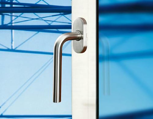 SR31 Upvc Window Handle with Plastic Base Rose Design - Door Handle - 2 HUACI SR31SL101 uPVC window handle