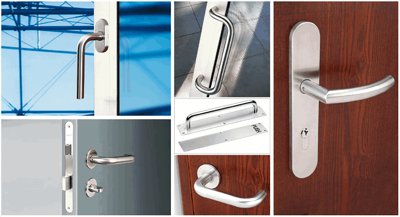 Antimicrobial door handle,self-sanitizing & germ free - Door Handle - 1 HUACI antimicrobial door hardware