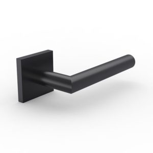 Matte black door handle SR10SL105-BK, EN1906 Grade 3 tested/EN1634-1 fire rated Matte black door handle SR10SL105-BK, EN1906 Grade 3 tested/EN1634-1 fire rated
