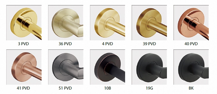 Modern matte black door handle SR10SL101-BK, EN1906 Grade 3 tested - Door Handle - 3 Optional architectural finishes for HUACI Door Handles