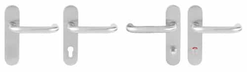 SP09 Series Modern Door Handles With Backplate 168*44mm - Door Handle - 2 SP09SL102 Escutcheon Options