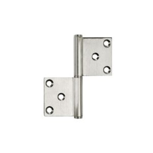 Satin stainless steel flag hinge 102mm*89mm*2mm for 40kg doors Satin stainless steel flag hinge 102mm*89mm*2mm for 40kg doors
