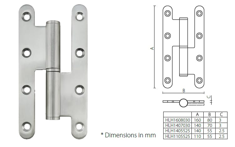 H type lift off hinge ball bearing stainless steel hinge - Door Hinge - 1 Stainless steel H type lift off hinge-2