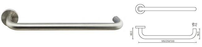 U- Shape Handicap Door Handle For Hospital & Healthcare Facilities - Door Handle - 1 U Shape Handicap Door Handle For Hospital & Healthcare Facilities SR02SL900
