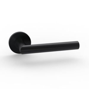Modern matte black door handle lever for interior use, SR20SL105-BK Modern matte black door handle lever for interior use, SR20SL105-BK